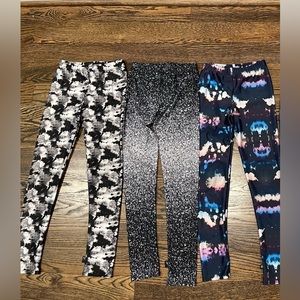 Lot of 3 pixie lane girls leggings size 8